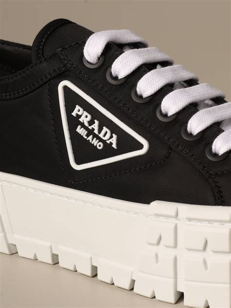 womens black prada sneakers|prada sneakers no closet.